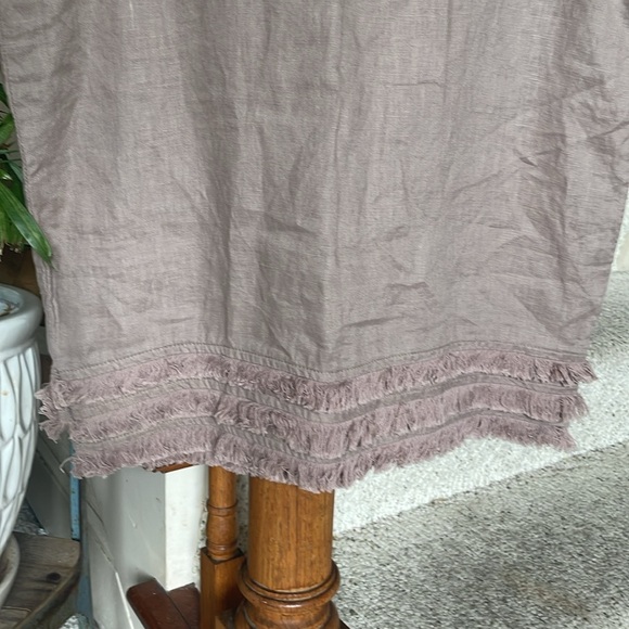 For Cynthia Petite Linen Dusty Mauve Tank Top - Picture 8 of 13